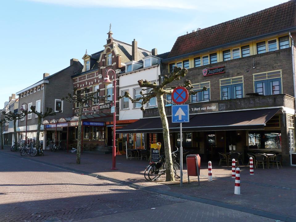 Town center in Boxtel in the Netherlands. The town and municipality has a population of a little more than 30,000.