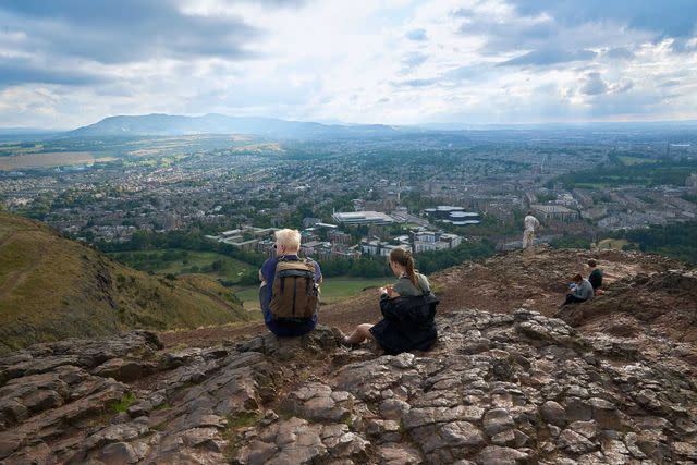 <p>Hayley Benoit</p> The Edinburgh skyline as seen from Arthur’s Seat, an extinct volcano in Holyrood Park.