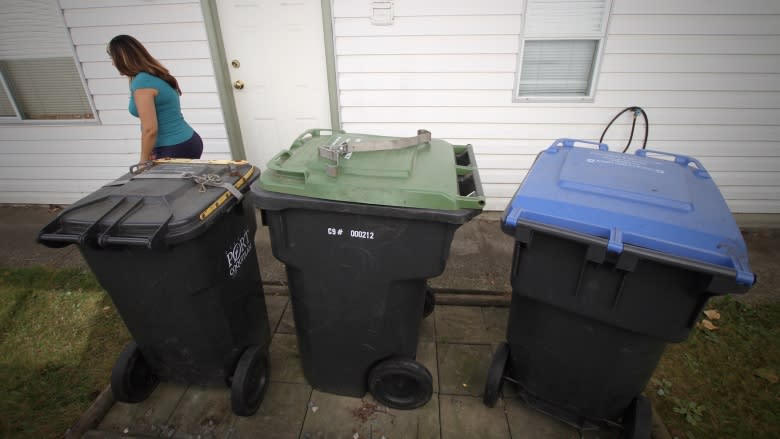 Port Coquitlam bear busts into bear-resistant bin