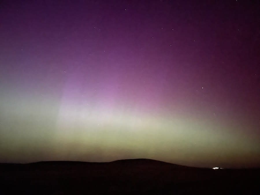 Northern Lights near Last Chance, Colorado