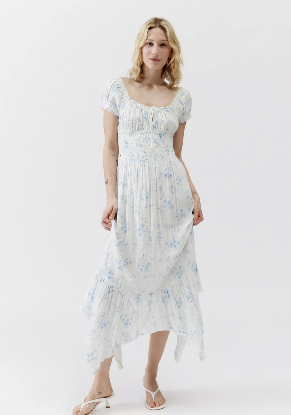 <p><a href="https://go.redirectingat.com?id=74968X1596630&url=https%3A%2F%2Fwww.urbanoutfitters.com%2Fshop%2Fkimchi-blue-suki-floral-smocked-midi-dress%3Fcolor%3D049%26size%3DM%26type%3DREGULAR%26device%3Dc%26network%3Dx%26gad_source%3D1%26gclid%3DCj0KCQjwlN6wBhCcARIsAKZvD5ho9wO5j4SDdtx7Vo6-WhOzkPWAaPrM9dvrydg_QAO2Szjfy6cqPrwaAocvEALw_wcB%26gclsrc%3Daw.ds%26quantity%3D1&sref=https%3A%2F%2Fwww.thepioneerwoman.com%2Ffashion-style%2Fa60458278%2Fbaby-shower-outfit-inspiration%2F" rel="nofollow noopener" target="_blank" data-ylk="slk:Shop Now;elm:context_link;itc:0;sec:content-canvas" class="link ">Shop Now</a></p><p>Kimchi Blue Suki Floral Smocked Midi Dress</p><p>urbanoutfitters.com</p><p>$75.00</p>