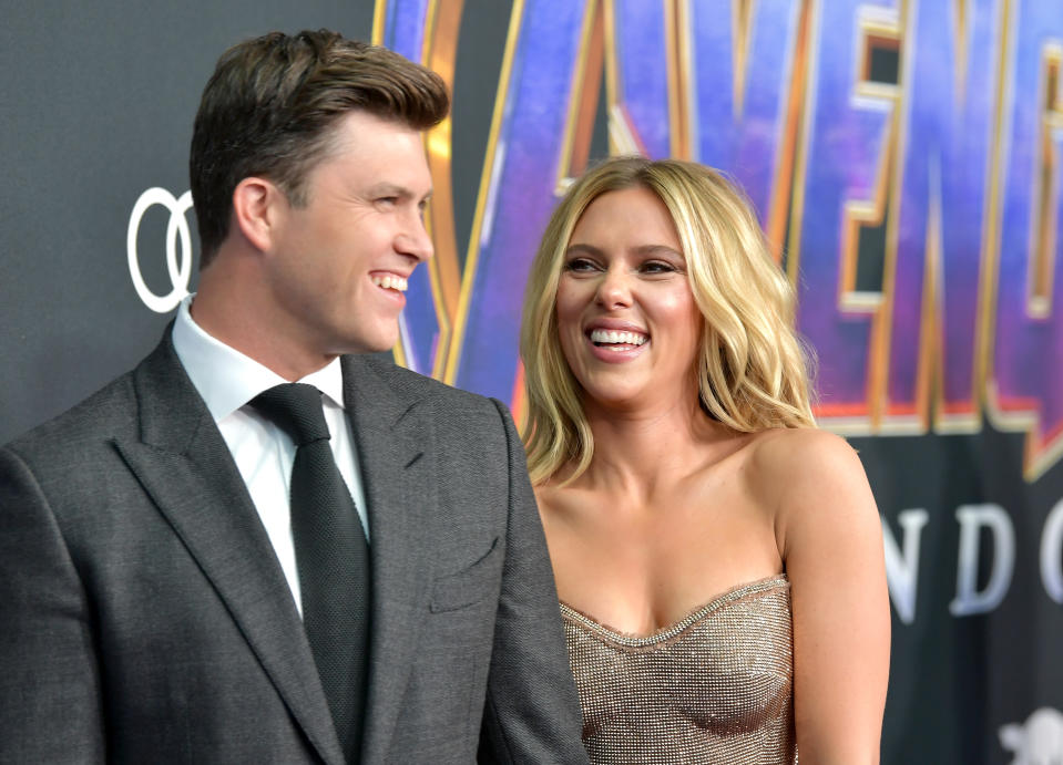 Colin Jost proposed to Scarlett Johansson in May earlier this year [Picture: Getty Images] 