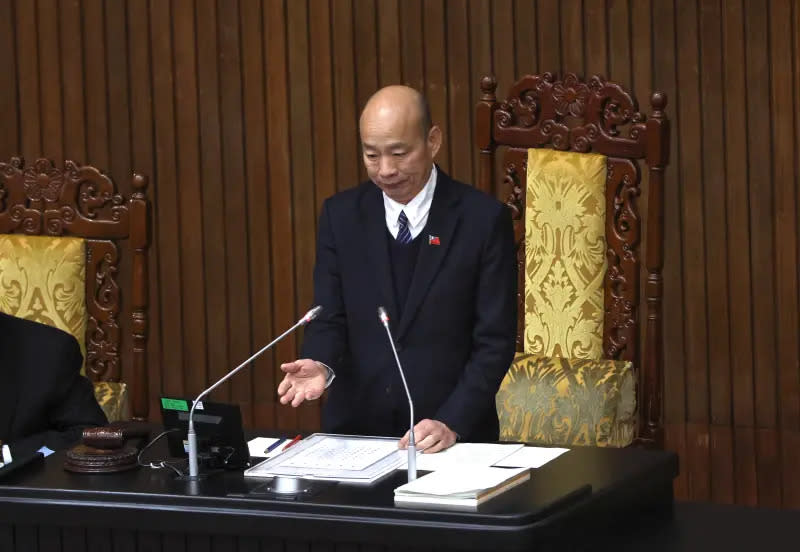 ▲台灣民主基金會董事長依慣例由立法院長擔任，但立法院長韓國瑜就任2個月仍未上任。（圖／資料照片）