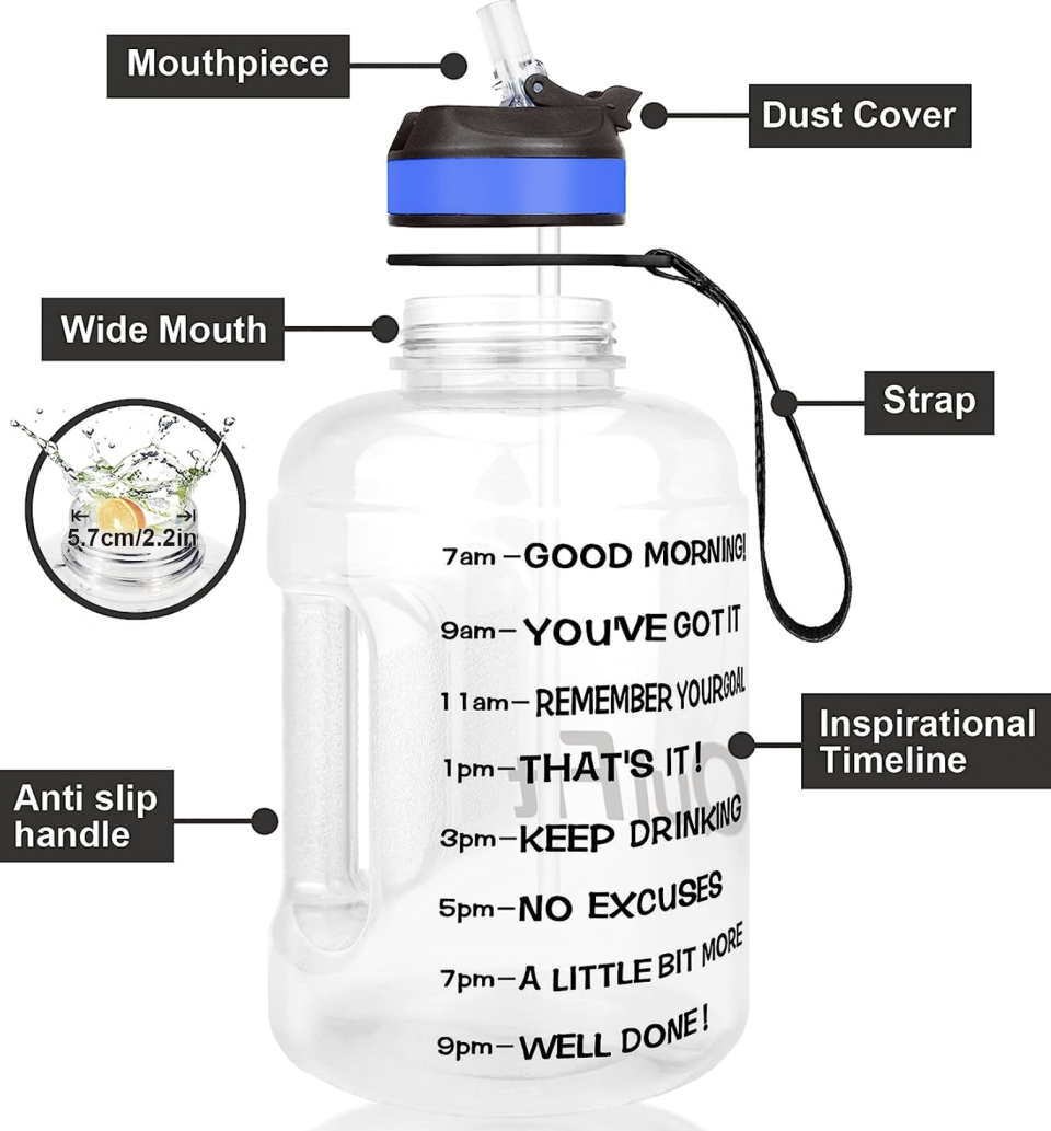 This motivational bottle is a great buy if you struggle to drink enough water. (Amazon)