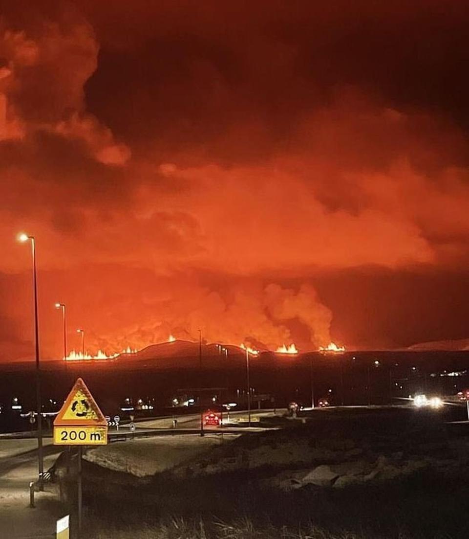 這次雷克雅內斯半島火山噴發的規模，比近年來的火山噴發都要大上很多倍。（翻自《每日郵報》）