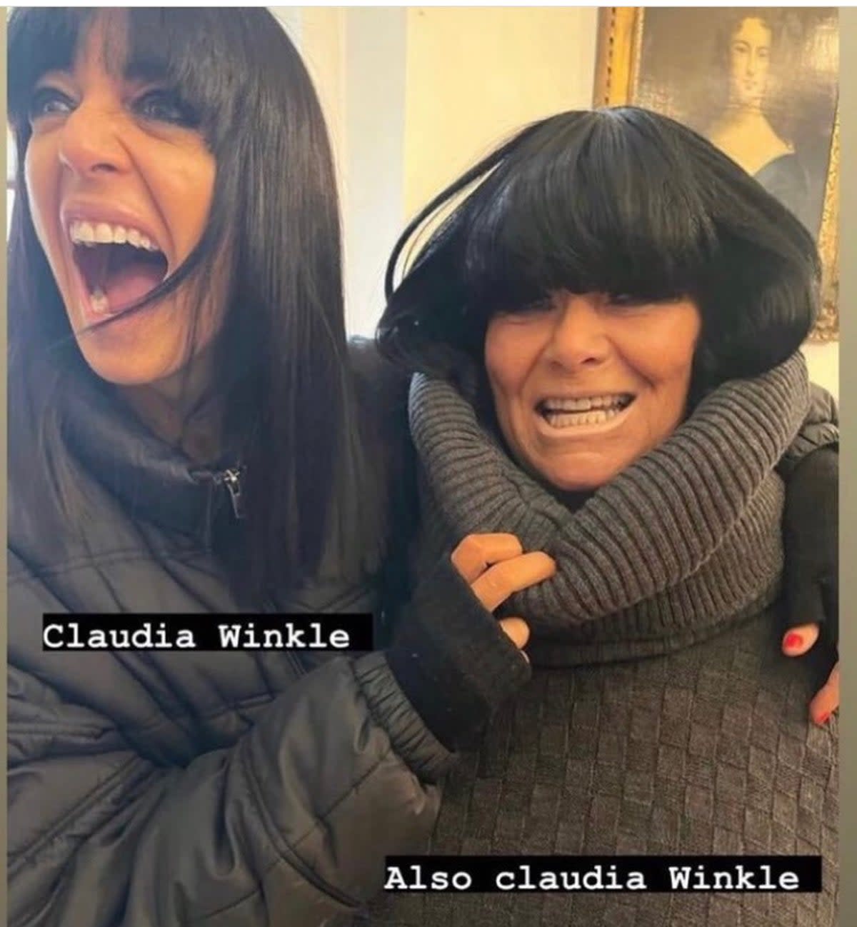 Claudia Winkleman (L) was left in hysterics by Dawn French’s (R) impression of her  (Dawn French/Instagram)