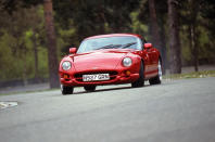 <p>Maximum ‘TVR’ was arguably achieved when Blackpool’s famous car maker dropped <strong>its own</strong> <strong>V8 engine</strong> into a lightweight sports car for the first time. The wicked-sounding Cerbera, TVR’s only ‘2+2’-seater coupe, was the result. 4.0-litre six-pots, 4.2-litre V8s and 4.5-litre V8s were offered, the 4.5s being the most reliable – provided the valve clearances have been regularly maintained. Look for dings on the plastic body panels (they’re tricky to repair) and for corrosion on the chassis.</p><p><strong>We found:</strong> <span>2001 TVR Cerbera 4.2, 60,000 miles - £26,500</span></p><p><strong>How many left?: </strong>Around 389 </p>