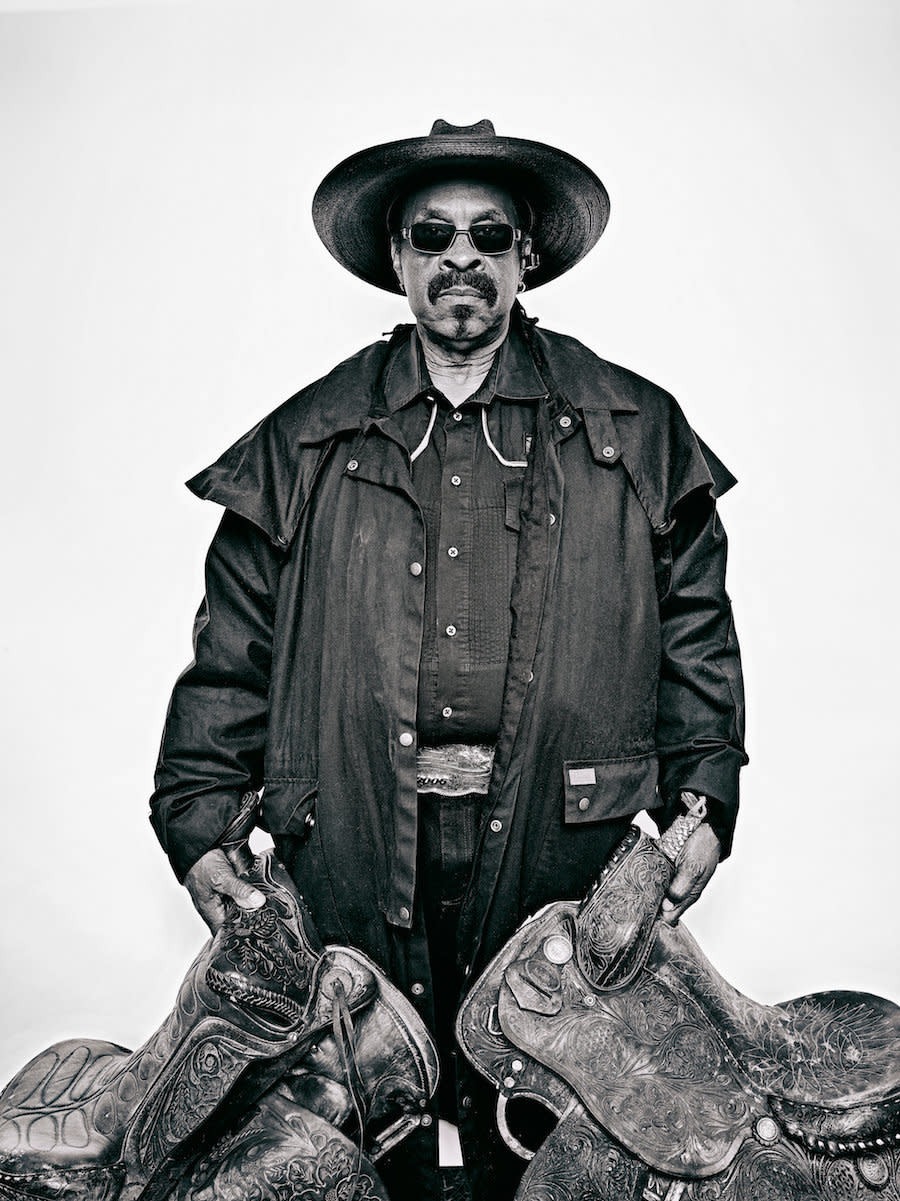 Brad Trent, "Arthur 'J.R.' Fulmore, from 'The Federation of Black Cowboys'" series for The Village Voice, 2016ink jet print, 22 x 30 in., courtesy the artist