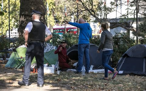 TFL obtained a writ to have people moved on from their land in Mayfair - Credit: Jeff Gilbert