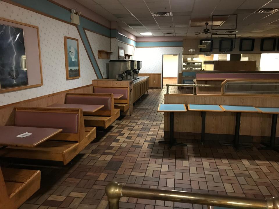 Inside an abandoned Burger King in Concord Mall, Wilmington, Delaware