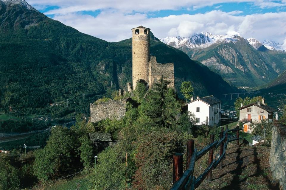 Chatelard Castle in La Salle, Valle d’Aosta. Italy, where the “vampire” was found. De Agostini via Getty Images