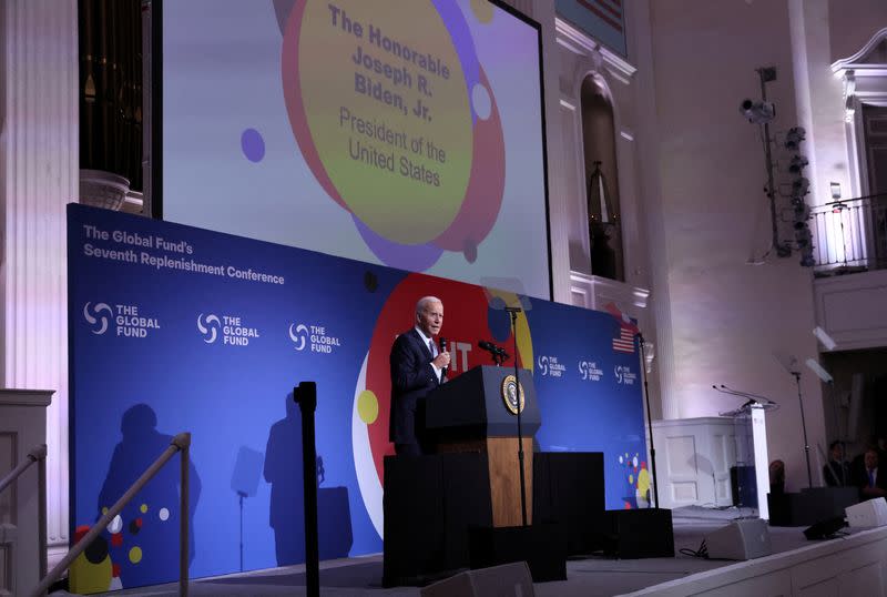 FILE PHOTO: U.S. President Joe Biden in NYC