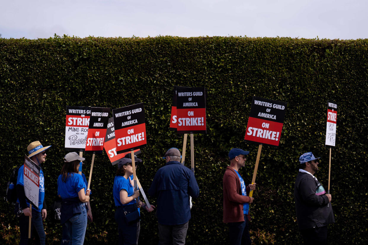 Hollywood Writers Are Going On Strike For First Time In 15 Years (Eric Thayer / Bloomberg via Getty Images)