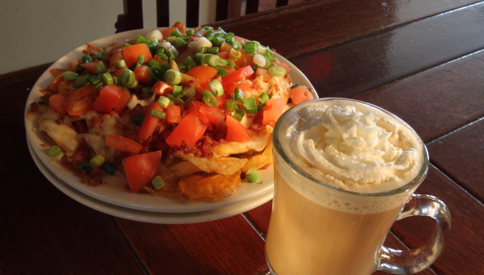 Irish Nachos and Irish coffee are on the menu at O'Rourke's Bar and Grill, at the corner of Broad Street and Peck Lane in Pawtuxet Village.