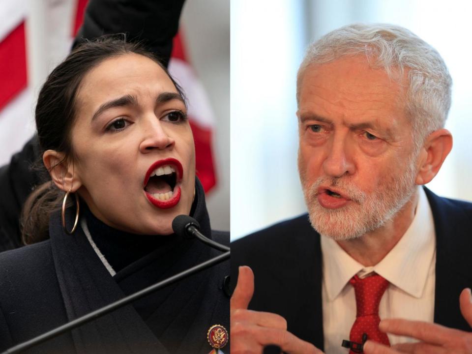 Alexandria Ocasio-Cortez and Jeremy Corbyn share 'lovely' phone call