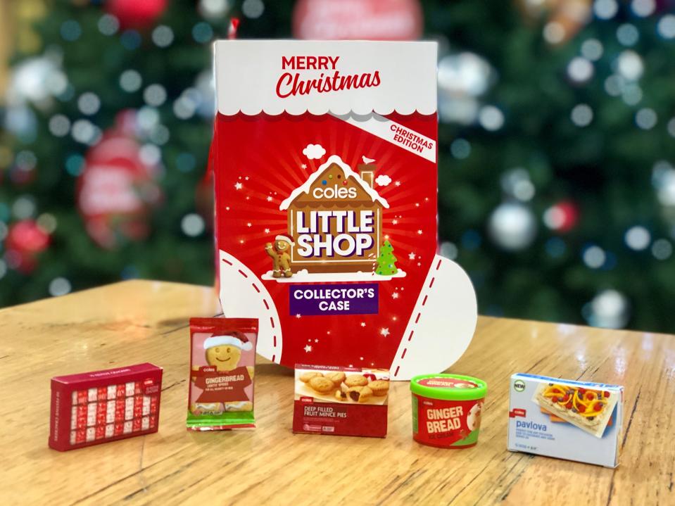 Coles have released five limited edition miniatures ahead of Christmas. Source: Coles