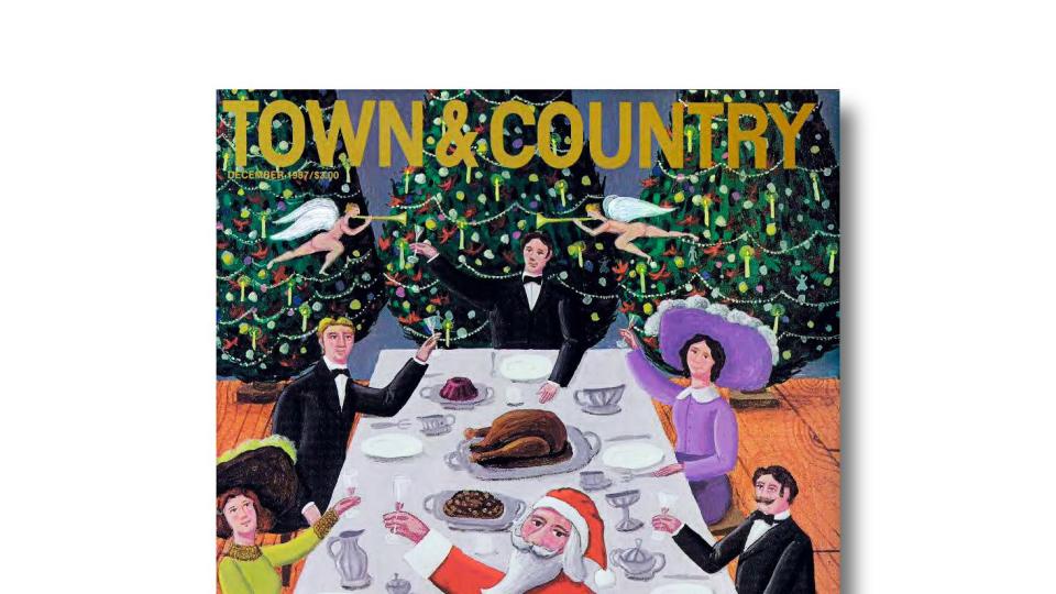 oscar de mejo december 1986 town and country cover