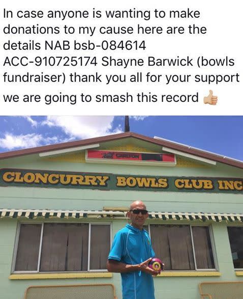 World record attempt for most number of continuous games of lawn bowls Source: Facebook