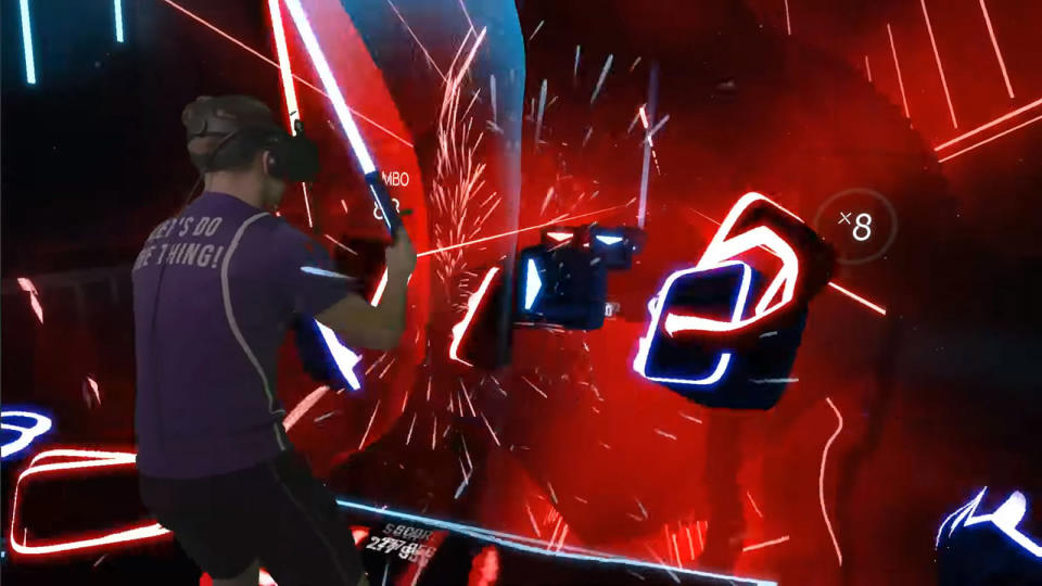 Beat Saber, one of the coolest and most physical games available on VR, hassome incredibly fast players