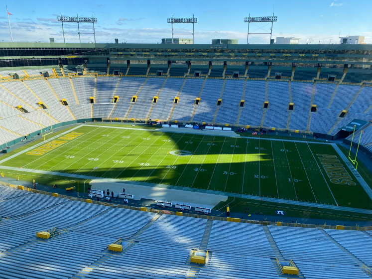 Lambeau Field in Green Bay, Wisconsin.