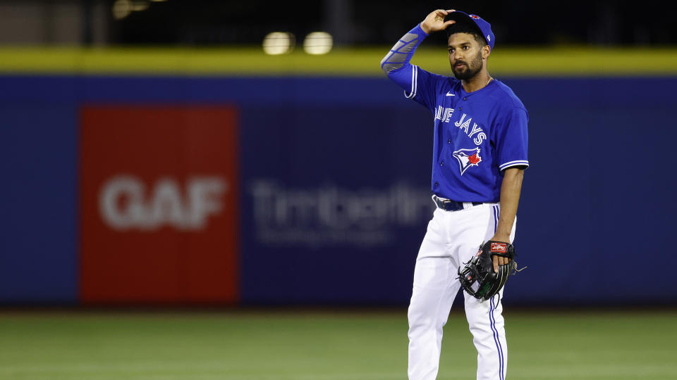 Marcus Semien has struggled out of the gate with the Blue Jays. (Photo by Douglas P. DeFelice/Getty Images)