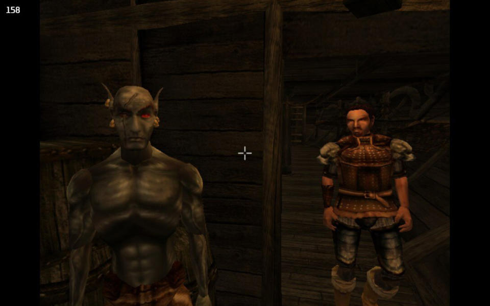 A screenshot taken from Morrowind