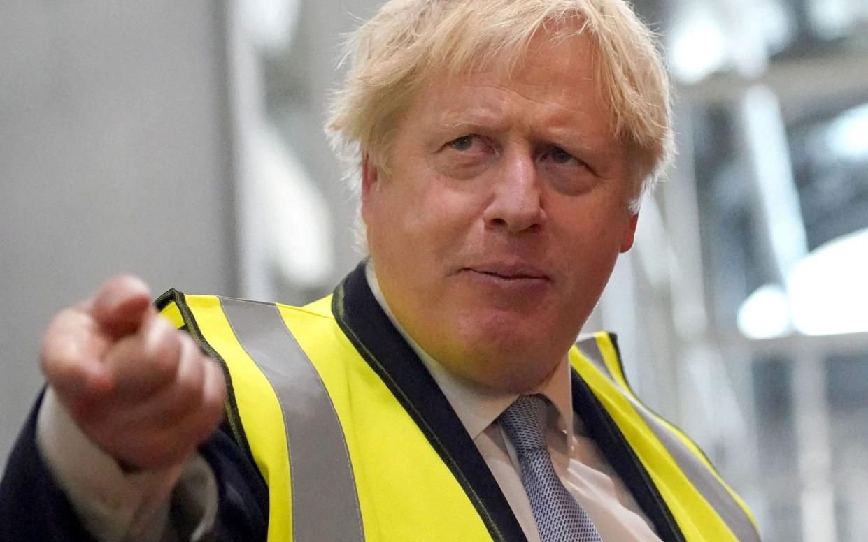 Boris Johnson was speaking during a visit to Blackpool Transport Depot - AFP