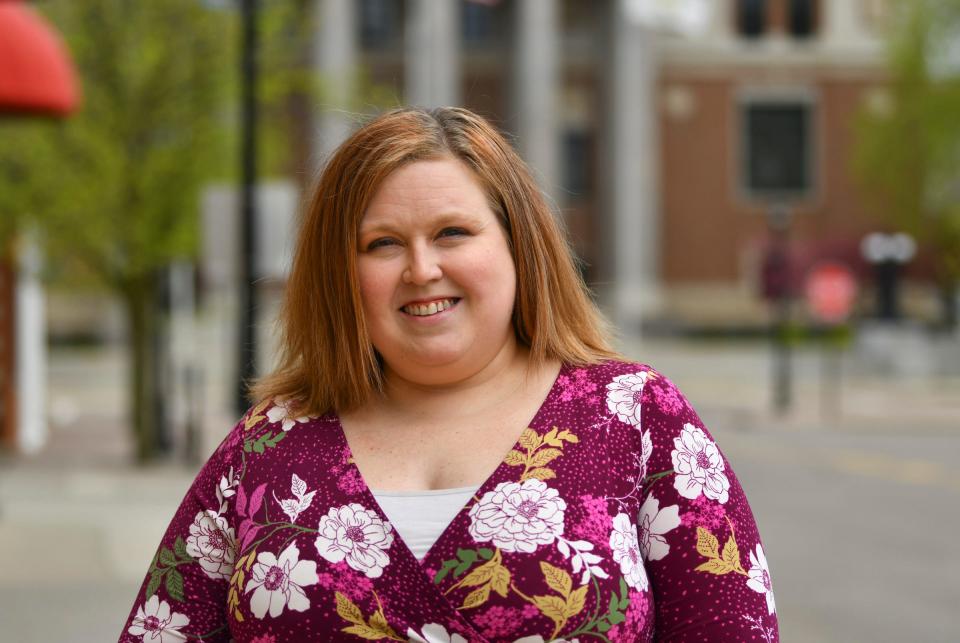 DFL-endorsed Minnesota House District 13B candidate Melissa Bromenschenkel is pictured Friday, May 20, 2022, in St. Cloud.