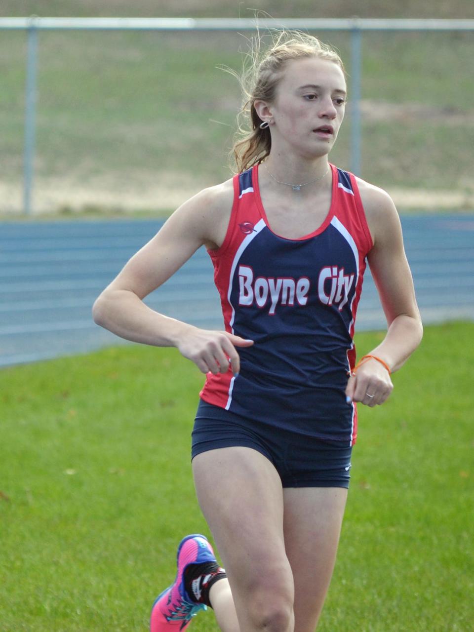 Boyne City's Ava Maginity brought in two separate personal bests at the LMC Championships.