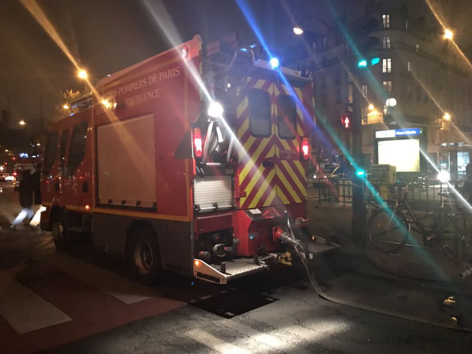 Two people were injured in the incident in Paris. Photo: