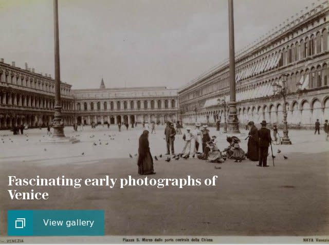 Fascinating early photographs of Venice