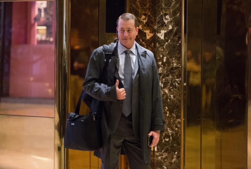 <div class="inline-image__caption"><p>Jeff DeWit arrives at Trump Tower on November 13, 2016 in New York City. </p></div> <div class="inline-image__credit">Kevin Hagen</div>