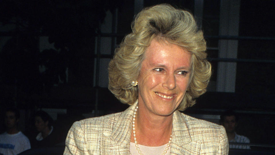 1998: Camilla Parker Bowles leaving an event