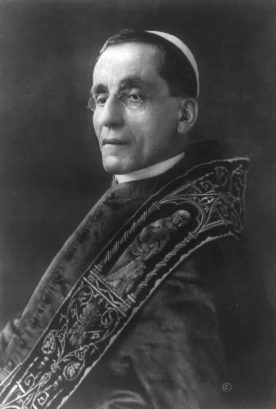 On September 3, 1914, Giacomo della Chiesa is elected pope, taking the name Benedict XV. File Photo courtesy of the U.S. Library of Congress