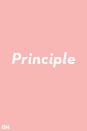 <p>With a <strong>ple</strong> ending, it means a rule. Princi<strong>pal </strong>refers to someone of the highest authority in a group or an original sum of money.</p>