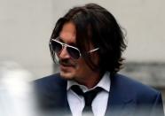 Actor Johnny Depp at the High Court in London