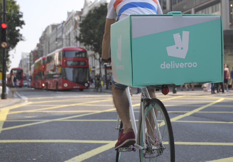 Deliveroo confirmed its plans to IPO in London. Photo: Toby Melville/Reuters