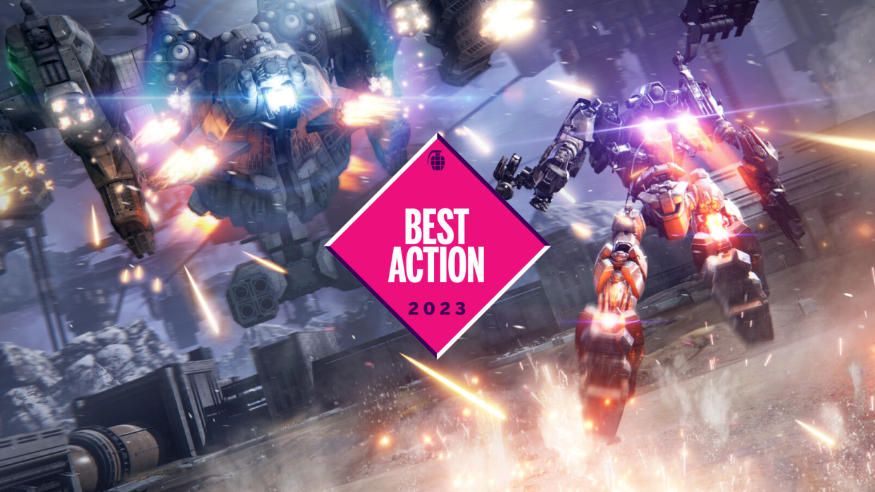  Best action game banner for the game of the year awards 2023. 