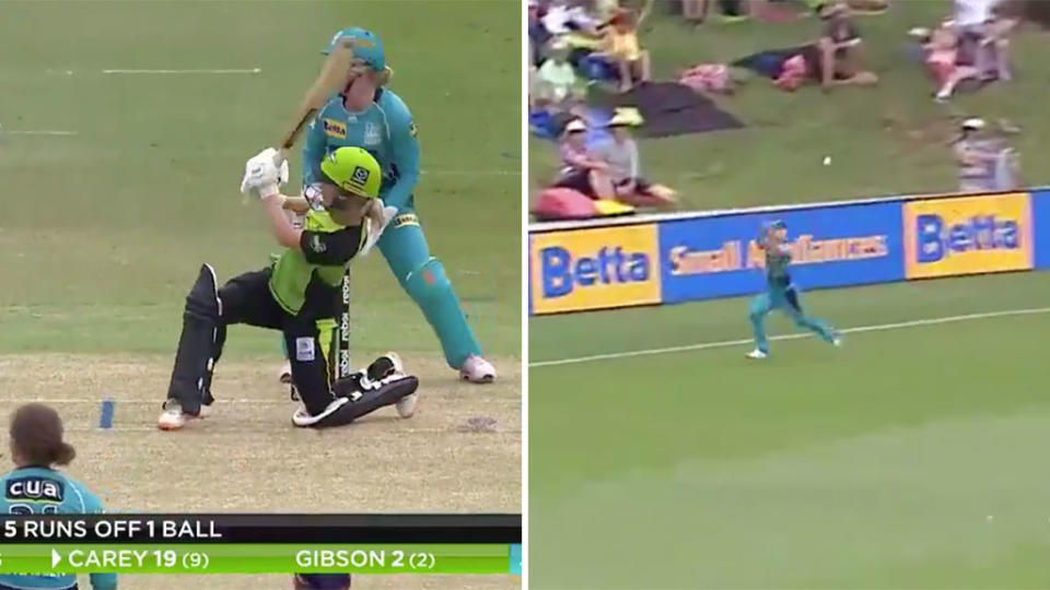 The Brisbane Heat are into their first WBBL final. Pic: Channel 7