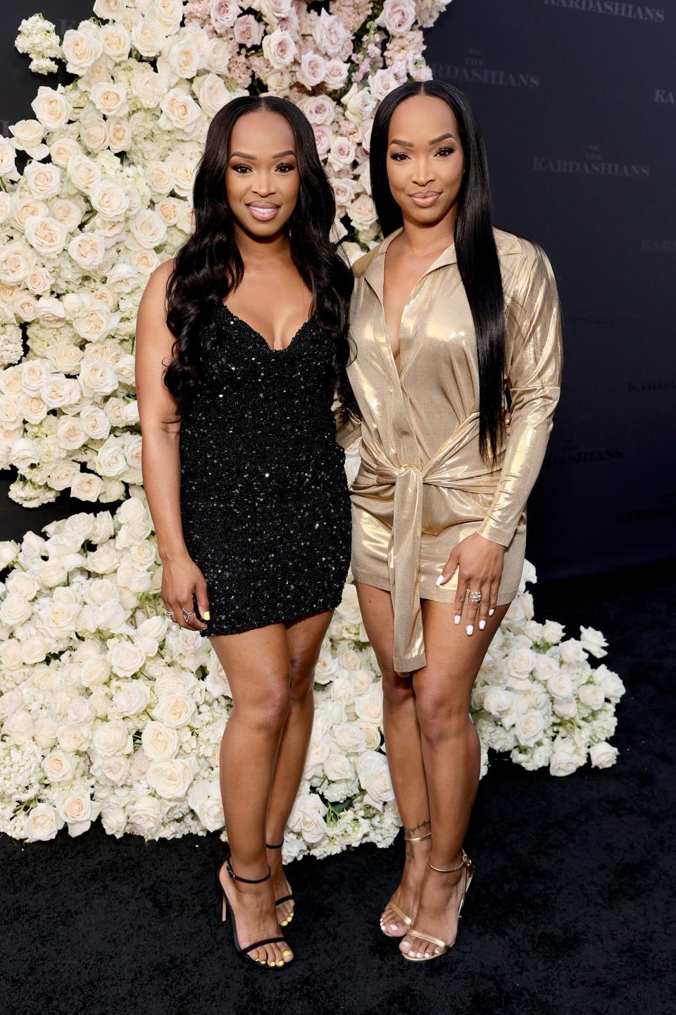 Khadijah Haqq McCray and Malika Haqq at "The Kardashians" Hulu premiere.