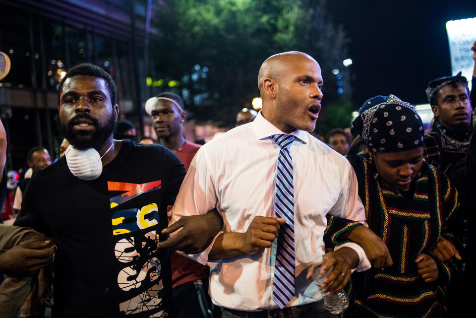 Charlotte protests mostly peaceful on third night