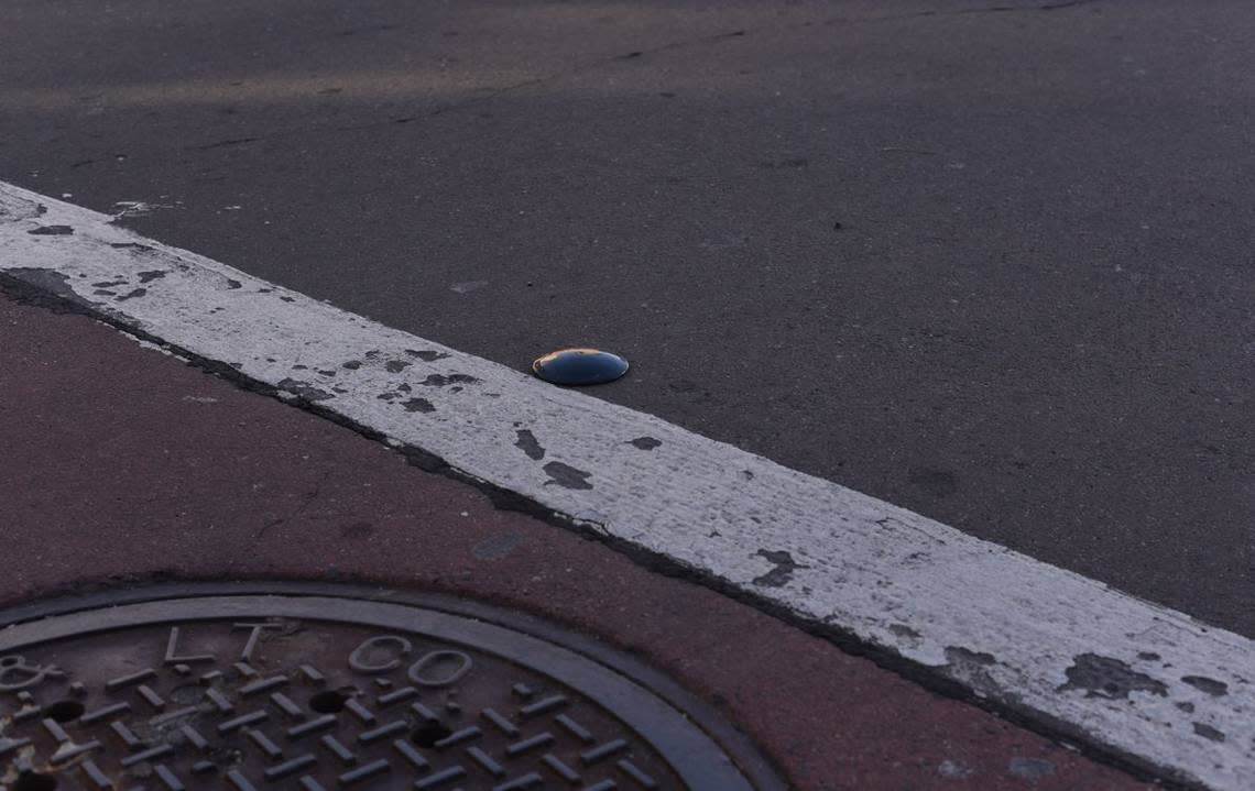 A new public safety feature called “pucks” are installed in downtown Kansas City to deter anyone who plans to perform donuts in illegal sideshows.