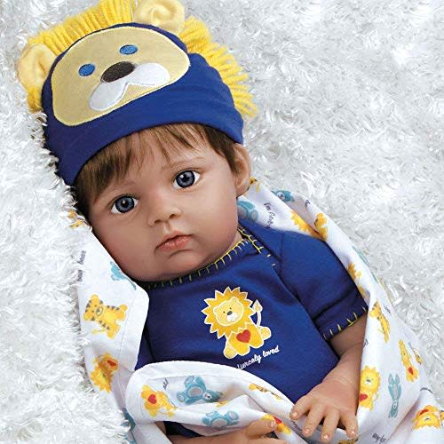 Paradise Galleries Reborn Baby Doll Boy Lions & Tigers & Bears, Oh My! Realistic Baby is Weighted and Comes with 3 Outfits. Kids 3+ (Amazon / Amazon)