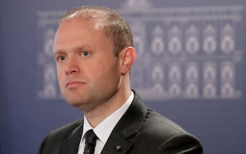 Maltese prime minister Joseph Muscat is under pressure to resign - Credit: REX