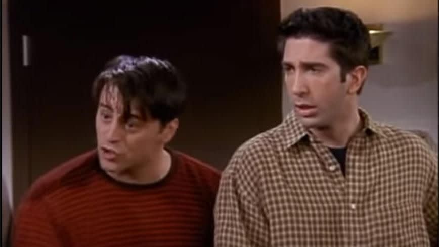 Joey and Ross on Friends. Source: YouTube