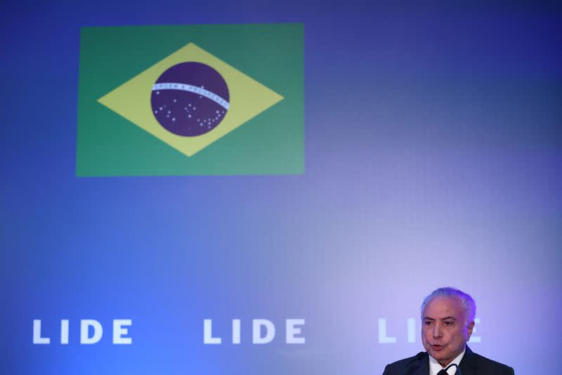 FILE PHOTO: Brazil's business leaders, politicians attend conference in Lisbon