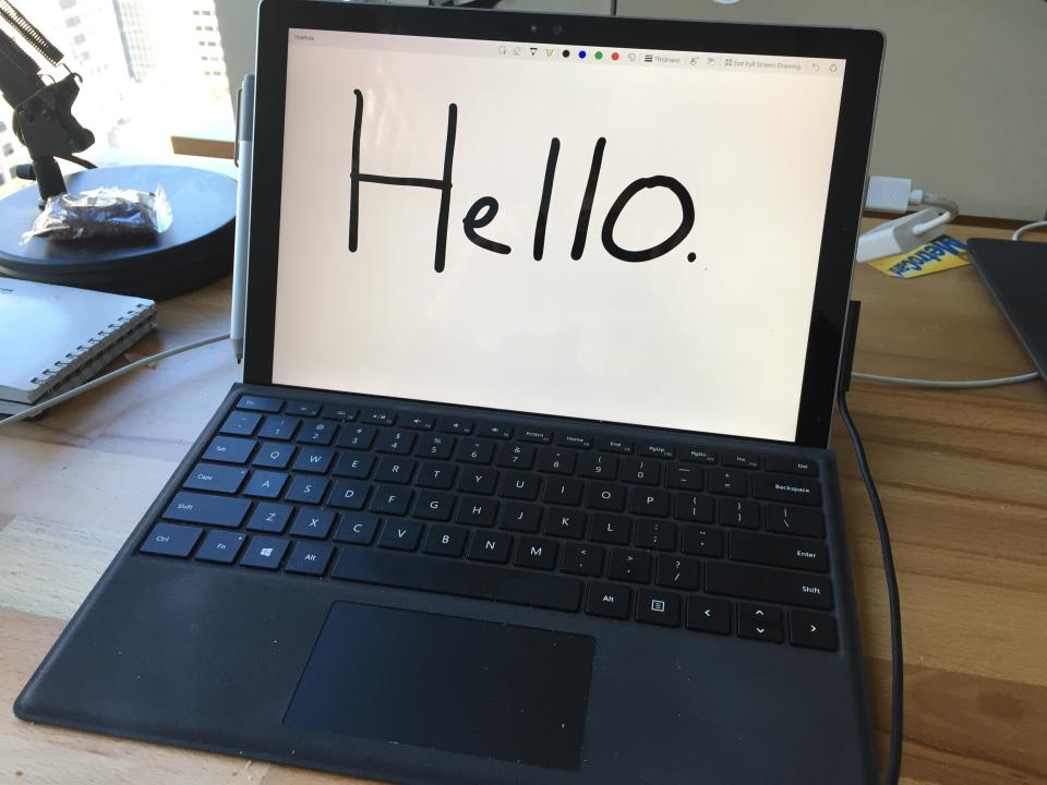 surface pro 4 hello