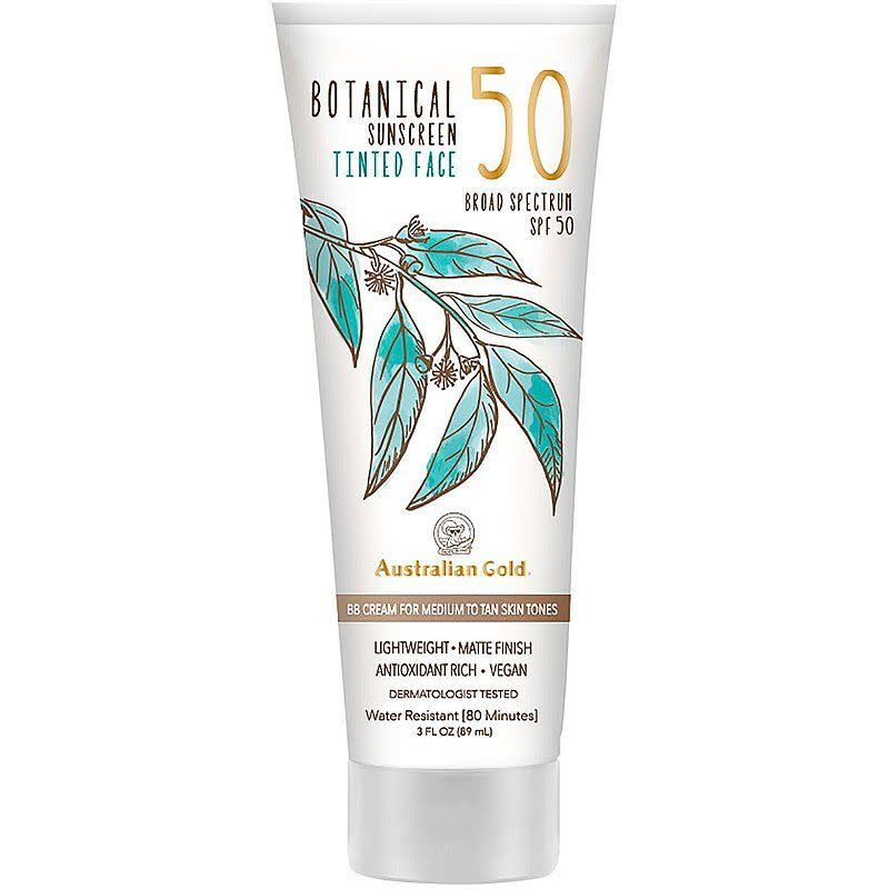 Australian Gold Botanical Tinted Face Sunscreen with SPF 50