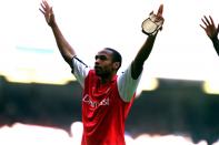 <p>Henry and the Arsenal side won the Premier League title, seven points clear of Liverpool. The Frenchman hit 24 goals in 33 games. </p>