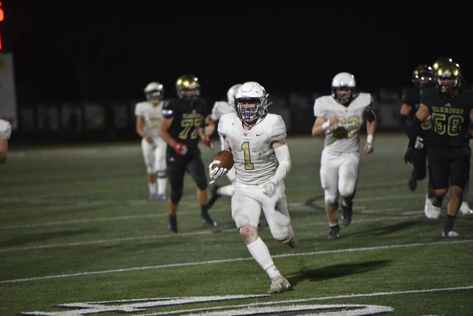 Snow Canyon beat Desert Hills 42-20 on Friday night behind five forced turnovers and two defensive touchdowns to go along with Hunter Johnson's three total scores.